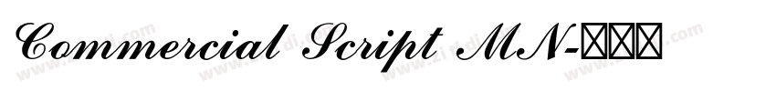 Commercial Script MN字体转换